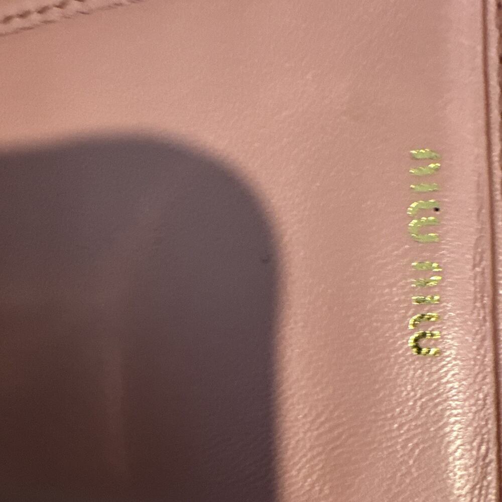Miu Miu Pink Matelasse Leather Wallet with original tag and authenticity card - Picture 8 of 13